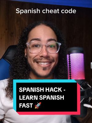 A post by @blacklingual on TikTok caption: Another Spanish hack / mini Spanish lesson to help you learn Spanish fast 🫡 #blacklingual #learnspanishfast #spanishhacks #spanishcheatcode #spanishlesson #spanishtips #easyspanish #gringospanish #beginnerspanish #spanishhelp #spanish101 #spanishtutoring 