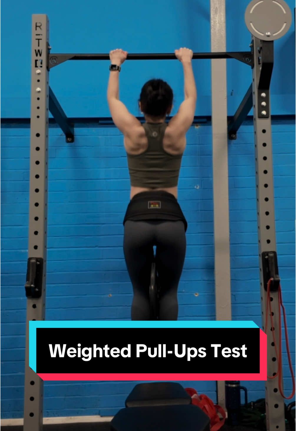 A post by @amymichellefitness on TikTok caption: Productive procrastination I swear 🙈🙈 #pullupchallenge #womensupperbodytraining #callisthenics #gymvibes #creatorsearchinsights 