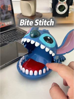 A post by @dramatech1 on TikTok caption: I bought a small toy. It really bites people.#stitch #stitchtoy #fyp #toys 