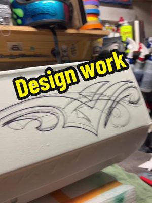 A post by @tomhudach on TikTok caption: Design work on a tour pack. Setp one is the layout! Let me know if you have any questions about any of this!! Cheers! #motorcycle #design #silverleaf #art 