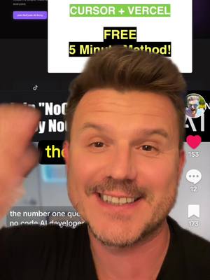 A post by @marcinteodoru on TikTok caption: This AI Can Deploy Any App in Minutes And no one is talking about it. I used Vercel & Cursor AI to launch a full SaaS business—zero coding, zero developers, and it was live in minutes. Step by step, I’ll show you exactly how I did it. The results? Absolutely insane. This isn’t just about building—it’s about launching, scaling, and automating everything effortlessly. If you’re still struggling with deployment, you’re doing it the hard way. All I did was talk to the AI, and it handled all the technical work—frontend, backend, full deployment. Fully functional, no effort. AI no-code development is taking over. If you’re not learning this right now, you’re falling behind. My name is Marcin AI, and if you want full tutorials like this, go back one video—the full 15-minute breakdown is there. If you want me to test another challenge and build something new from scratch, drop “NO CODE” in the comments. I’ll even give you access to this actual project. And don’t forget—our NoCode AI Army is now open! It’s free for the first 1,000 members, and we already have 250+ people signed up. Don’t get left behind. Follow, drop a comment, and let’s build the future. 🚀  #AI #ArtificialIntelligence #NoCode #Dev #Development #Automation #Agents #Replit #Cursor #Bolt #Lovable #WindSurfer #VO #saas #software #build #website #WebDeveloper #vercel #Deployment #DeployAI