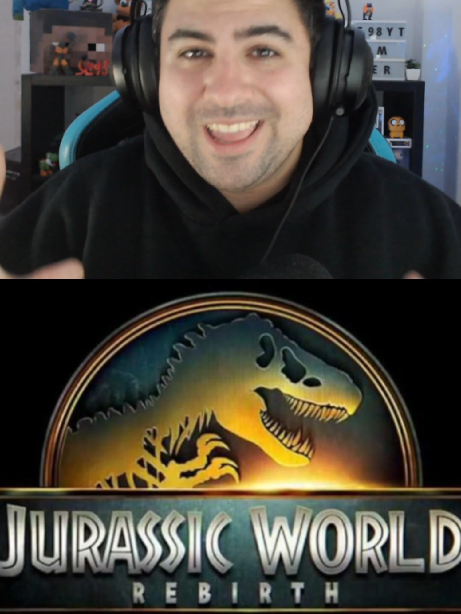 A post by @jake98yt on TikTok caption: Jurassic World Rebirth ya está aquí! #parati #fyp #jurassicworld #jurassicpark #trailer #rex #virał #twitch
