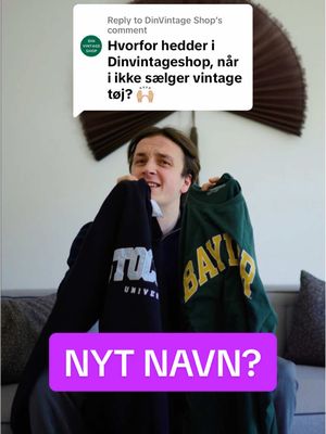 A post by @dinvintageshop on TikTok caption: Replying to @DinVintage Shop Har du et godt navn? 🤔