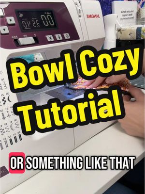 A post by @kourtneygovro141 on TikTok caption: Let’s make a bowl cozy. This is a super simple sewing tutorial on how to make a bowl cozy. I am using pre-cut batting from gypsy quilter because it’s my favorite and some fun Kansas City Chiefs Fabric. #sewingtipsandtricks  #easysewing #chiefskingdom 