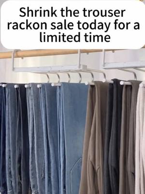 A post by @baileyhomegoods on TikTok caption: These space saving hangers really save my closet!#foryou #fyp #TikTokShop #hanger #closet #organizer #organizedhome #skirt #clothes