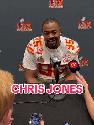 A post by @bussinwtb on TikTok caption: Chris Jones is emotional on and off the field and we love it