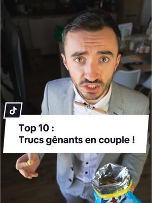 A post by @romiche_ on TikTok caption: Personne n’a vu que j’étais en chaussons 🤫 Le 8 et le 2 c’est les pires 😂 et toi c’est lesquels qui sont les pires trucs gênant en couple pour toi ? 😉😵