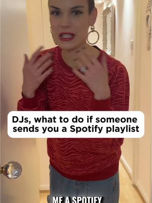 A post by @wearesunana on TikTok caption: DJs, client sent you a Spotify playlist as the music brief?! No probs, here’s how you can use it and save time and money ☄️ #djtipsandtricks #learntodj #beginnerdj #djs #djing #lexicon 