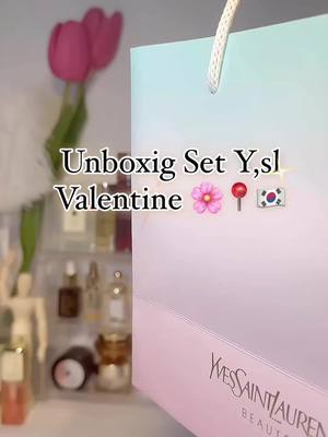 A post by @heeyoung126 on TikTok caption: #unboxing #ysl #ValentinesDay #Heeskincarekr🇰🇷 #beauty #Oder_MP_Hàn_🇰🇷🇻🇳 #백화점 #oliveyoung #sale #skincare #xuhuong #cuộcsốngởhàn🇰🇷🇻🇳 