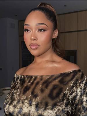 A post by @livmakeupartistry on TikTok caption: nyfw glam on @HEIR JORDYN 🤎 products are on Itk! @kalonrouge ‘desire’ lip gloss • #makeupideas #makeuptutorial #njmakeupartist #nycmua #glowymakeup jordyn woods, soft glam makeup, makeup inspo, new jersey nj nyc makeup artist