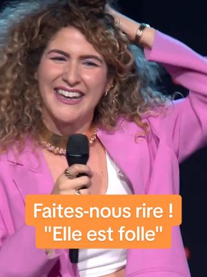 A post by @comedie on TikTok caption: "Elle est vraiment folle !" Sabrine Zayani est la gagnante de l'émission "Faites-nous rire !", sur Comédie+ #standupcomedy #onregardequoi #issadoumbia 