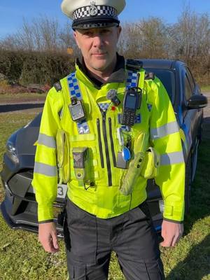 A post by @georgescarmedia on TikTok caption: What Equipment Does A UK Police Officer Have On His Vest? As a UK police officer, Owen explains the various equipment and tools he has on his vest, including handcuffs, pepper spray, a radio, an extendable baton, limb restraints, and a flashing light for visibility. He also mentions that he doesn’t carry a taser, as that's not something he’s been trained on. #UKPolice #PoliceEquipment #PoliceVest #PoliceGear #PoliceTools #PoliceTraining #Police 