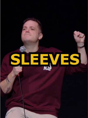 A post by @jeffarcuri on TikTok caption: Sleeves #funny #jokes #crowdwork #standupcomedy #comedy #fyp #jeffarcuri 
