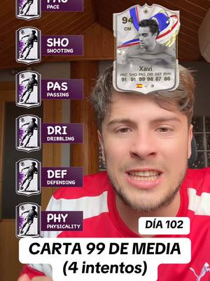 A post by @roberto.rupa on TikTok caption: CARTA 99 DE MEDIA‼️‼️ #reto #filtro #99 #cards #fifa 