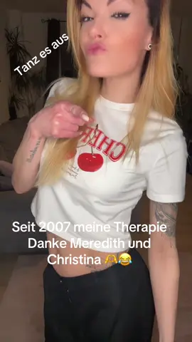 A post by @franzihpink on TikTok caption: Danke #greysanatomy #meredithgrey #christinayang so habe ich alles überwunden. Wenn es mir schlecht geht tanze ich einfach ♥️  #tanzen #heilen #lustig #ü35 #greysanatomy #single #magdeburg #ooopsie #fy #franzihpink 