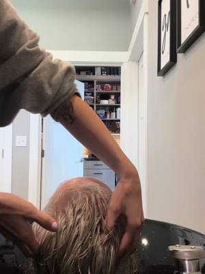 A post by @hair.by.kayla1 on TikTok caption: Come get a nice head massage and deep condition! My clients always tell me I got rid of a headache they didn’t even know they had! #headmassage #relaxing #salon #fyppp 