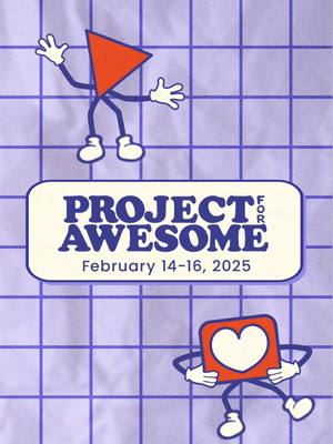 A post by @literallyjohngreen on TikTok caption: One week until P4A! The Project for Awesome livestream starts on February 14th at noon EST on the vlogbrothers YouTube channel. See you there! #P4A2025 