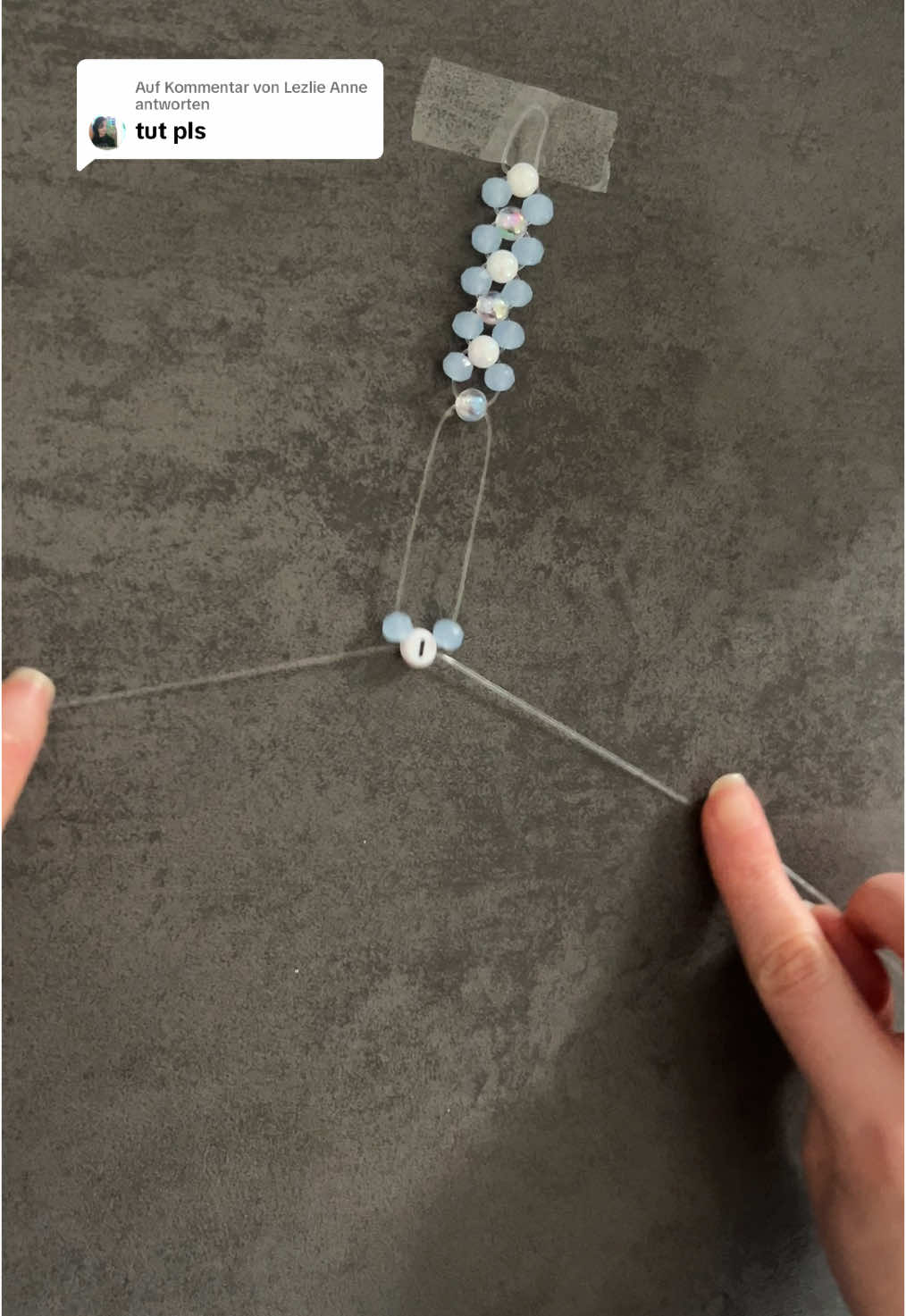 A post by @innava.jewelry on TikTok caption: Antwort auf @Lezlie Anne #tutorial #beads #smallbusiness #handmadejewelry #viral #fyp #friendshipbracelets #beadsjewelry #handmade #bracelettutorial #makethefriendshipbracelets #stepbystep #tylorswift #braceletmaking #diybracelet #erastour #ttpd #thetorturedpoetsdepartment #swiftie 