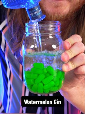 A post by @dokaryan on TikTok caption: I left Sour Watermelon Mike & Ike in Gin #dokaryan #gin #mikeandike #watermelon 