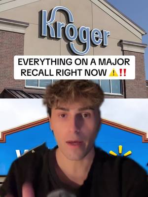 A post by @niickjackson on TikTok caption: everything that’s on a major recall right now! #news #niickjackson #greenscreen #recall #walmart #kroger 