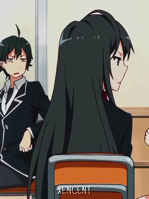 A post by @xencent on TikTok caption: Du B*tch 😈💀 || My teen romantic comedy snafu || #fyp #anime #animemoments #myteenromanticcomedysnafu #xencent 