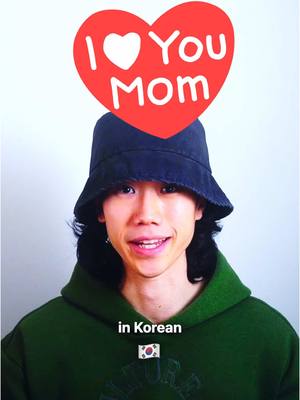 A post by @pronouncekorean on TikTok caption: Learn this sentence and tell your mom “I love you” in Korean!