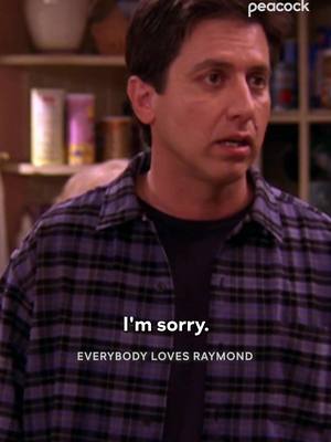 A post by @peacock on TikTok caption: You're number one, Raymond, you're NUMBER ONE 😠 #EverybodyLovesRaymond is streaming now on Peacock. #RayRomano #BigGame #Football