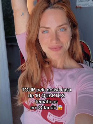 A post by @gioewbank on TikTok caption: TOUR pela nossa casa de 10 QUARTOS TEMÁTICOS em Orlando!!! Qual vcs mais gostaram??? 💕✨ #orlando #casatematica #quartotematico #disney #univeral 