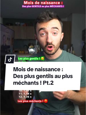 A post by @romiche_ on TikTok caption: Réponse à @fylis  Voilà les mois de naissances les plus méchants ! J’espère que tu n’es pas dedans cette vidéo !! 😈