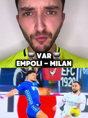 A post by @arbitropiugrossoditiktok on TikTok caption: MILAN FURIOSO PER UNA MANCATA ESPULSIONE CONTRO L’EMPOLI 😱