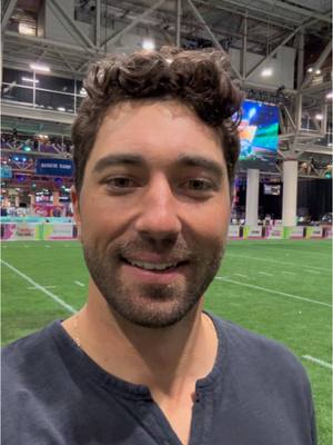 A post by @joeygraziadei on TikTok caption: Early morning with @Good Morning America and Kelsey is ready to go 🏈