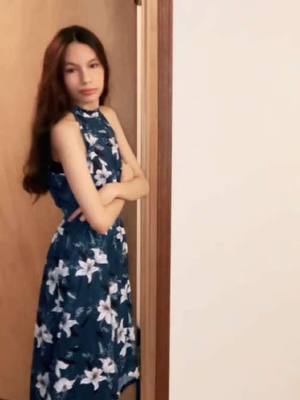 A post by @zestyessie on TikTok caption: Just got this dress, what do ya’ll think? 