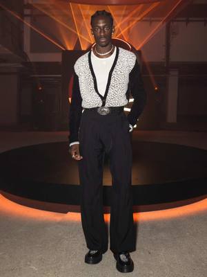 A post by @kanaan._ on TikTok caption: Getting fly + yap 🤙🏿  @.AMIRI @Armani beauty @LE LABO Fragrances 