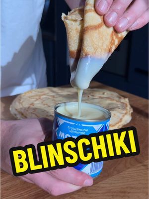 A post by @pascha.tv on TikTok caption: Russische Blini oder auch Pfannekuchen 3 Eier 1-2 El Zucker 1 Prise Salz 250ml Milch Optional etwas Öl in den Teig 5-6 El Mehl abhängig von der Konsistenz   Öl zum Braten  Beilagen: Puderzucker, Marmelade, Sguschonka, Nutella usw. #blini#blinschiki#pfannekuchen#crepes