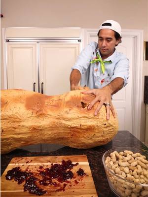 A post by @zachking on TikTok caption: Making a mid-day snack - IB @Nara Smith 