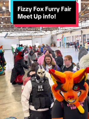 A post by @khajiitkat on TikTok caption: Another Fizzy Fox Furry Fair meet up reminder! Hope to see you there 😸