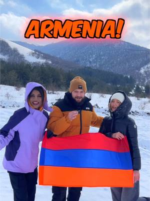 A post by @lucagallone on TikTok caption: New Skiing Spot Unlocked… Armenia 🇦🇲🎿 @Armenia, The Hidden Track #Armenia #Travel #TheHiddenTrack