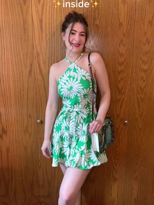 A post by @gabis_vintage on TikTok caption: One thing about me… Im GONNA wear a cute sundress. Dress from @oodc | slow fashion design #gifted #sundress #linendress #summerdress