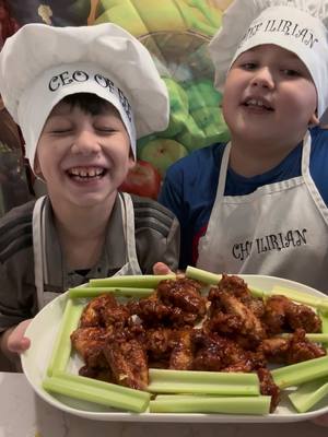 A post by @ilirian_cooks on TikTok caption: Bbq deep-fried chicken wings with my friend Abiel! #greatneck #wings #fy ##SuperBowl ##recipes##Foodie##rizz