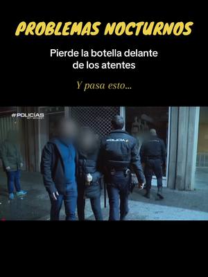 A post by @storm_tv_ on TikTok caption: La noche la confundio #madrid #españa #policia #policianacional #noche #fiesta #perdiolabotella #viral #fyp #storm_tv_