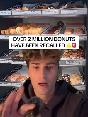 A post by @niickjackson on TikTok caption: over 2 million donuts have been recalled! #news #niickjackson #greenscreen #recall #greenscreenvideo 