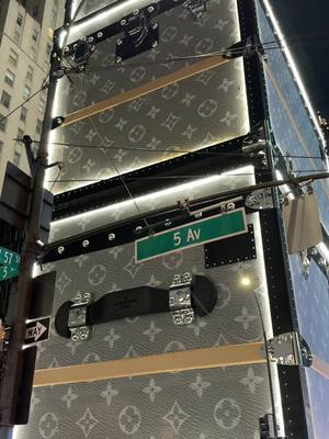 A post by @tray251_ on TikTok caption: Louis Vuitton store in New York. This is truly remarkable. Even though this is not the official store design, I think this is great marketing for the grand opening. #louisvuitton #louis #fyp #foryou #tray251_ #funny #real #trending #fyp 