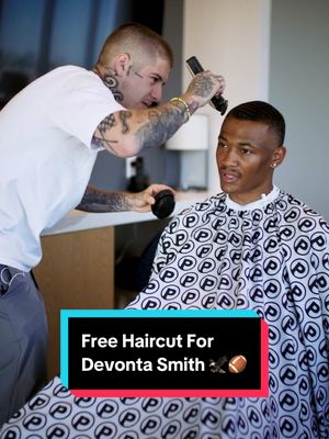 A post by @vicblends on TikTok caption: Congratulations to the eagles and the humble beast Devonta Smith ✊🏼💈🦅🌱