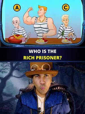 A post by @hudsouza on TikTok caption: Who Is The Rich Prisoner? #fypシ゚viral🖤tiktok #viralvideos #riddles