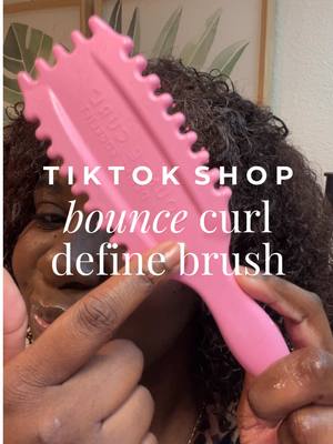 A post by @atotalshizzshow on TikTok caption: Nothing is worse than doing a full wash day to test a product and it doesn’t hit. This @BounceCurl define edgelift brush did NOT dissapoint #type4hair #4a #4b #bouncecurl #bouncecurlbrush #curlyhair #curlyhairroutine #curlyhairtutorial #lazynatural #washday #curlyhairproducts #naturalhairproducts #naturalhairtiktok #hairtok 