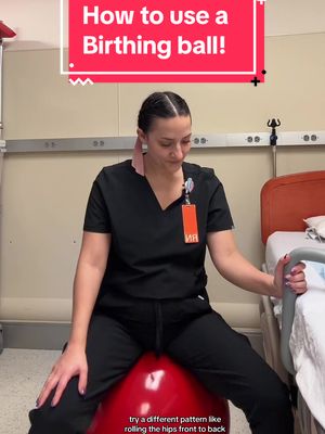 A post by @labor_junkie_rn on TikTok caption: YES there is a little more to it then just sitting and bouncing around 😘❤️ #baby #pregnant #nurse #firsttimemom 