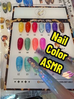 A post by @sissyboyd on TikTok caption: ✨ Time for a new set! 💅 Which is the perfect color to elevate your nail game. BONUS: Can you notice which number is missing from the color palette? 🎨💖                     #ASMR #nails #asmrsounds #asmrinpublic #publicasmr #nailart 