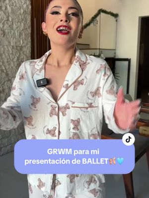 A post by @annymxtz on TikTok caption: Acompáñenme a arreglarme para mi presentación de ballet 🩰🌊🩵 #grwm #ballet #danza #baile #dancer #water #annymartinez 