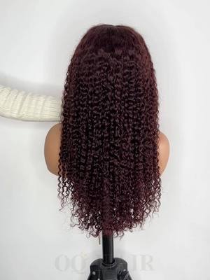 A post by @oqhairshop on TikTok caption: This color is so prettyyy🥰🔥🔥#oqhair #humanhair #oqhairshop #tiktokshoploveatfistfind #foryoupage #oqhairreview #gluelesswig #oqhairgluelesswigs #viral #curlhair 