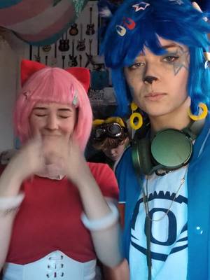 A post by @fazbear.forreal on TikTok caption: making me giggle omg @El🩷 || #amycosplay #amy #soniccosplay #tails #tailscosplay #fazbearforreal #ukcosplayer #cosplay #sonic #sonicthehedgehog 